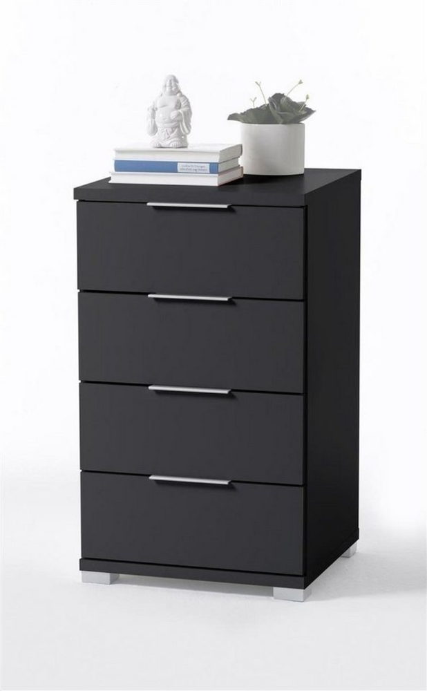 Nachtkommode >Nelli< in Schwarz - 46x79x42cm (BxHxT) Bild 1