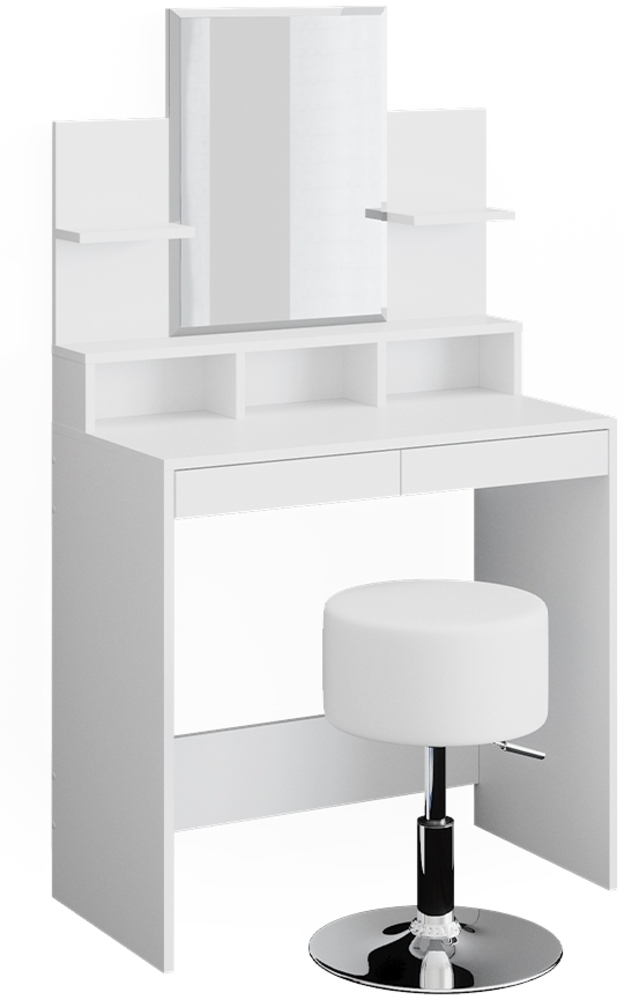 Schminktisch Ania Weiß 80 cm mit Hocker Vicco Bild 1