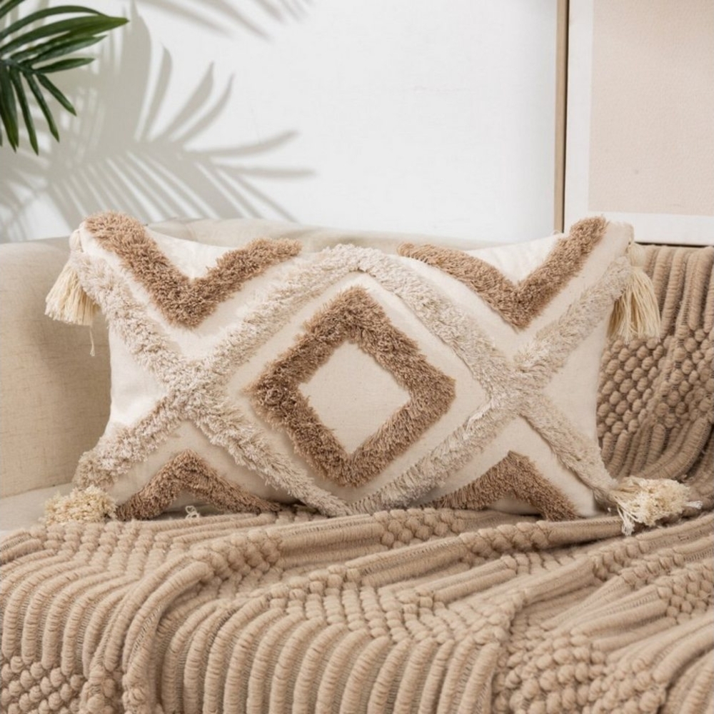 BYSURE Kissenbezug F13WH00115, (1 Stück), Boho Dekokissen Kissenbezug Bild 1