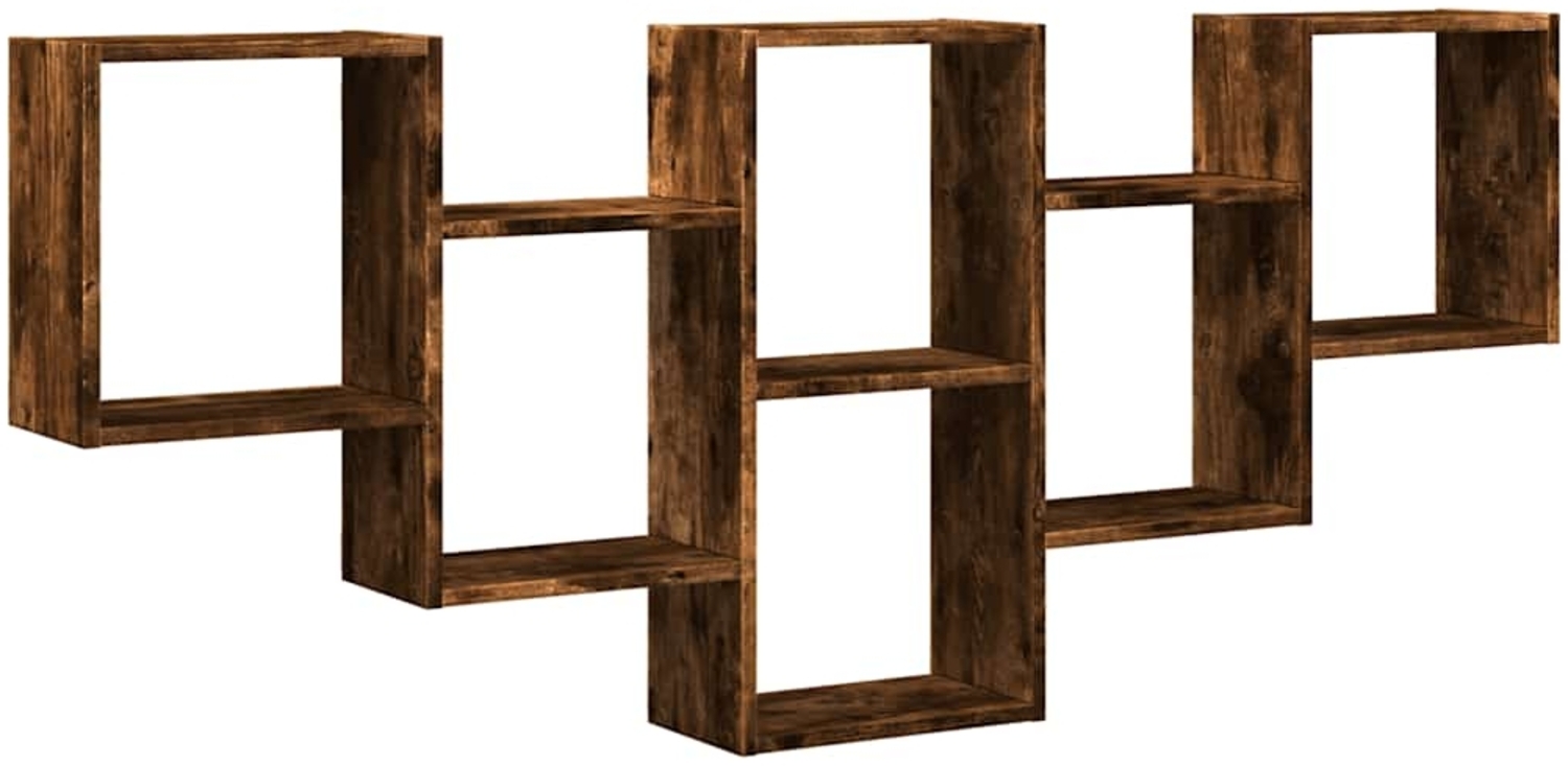 vidaXL Wandregal Räuchereiche 159x18x66 cm Holzwerkstoff 853303 Bild 1