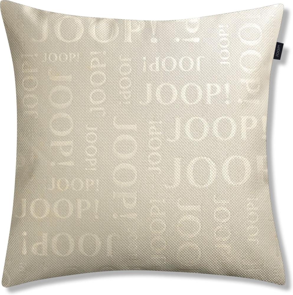 JOOP! Zierkissenhülle Label sand 40x40cm Bild 1