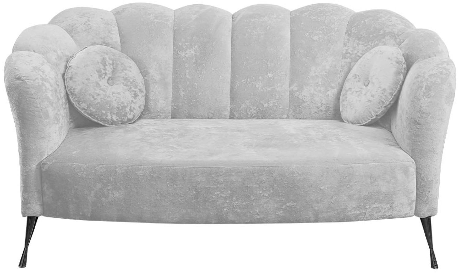 Sofa Telomin (Farbe: Eureka 2132, Füße: Schwarz Chrom) Bild 1