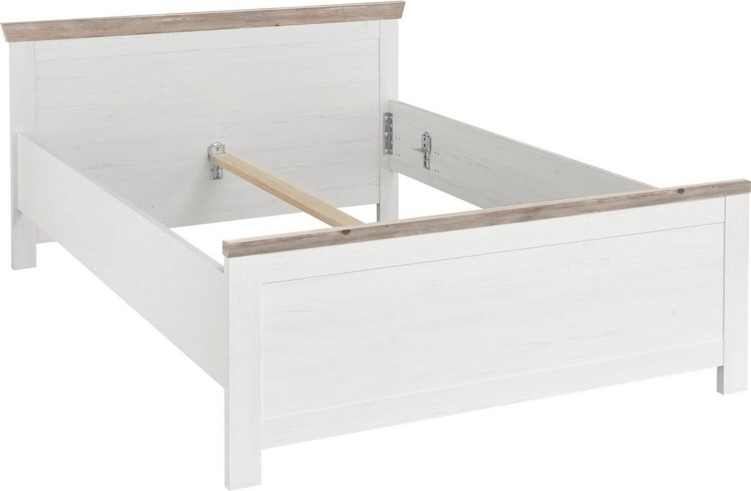 Home affaire Bett Florenz Doppelbett Landhausstil Bettgestell (100,140 oder 180/200cm), aus FSC®-zertifiziertem Holzwerkstoff, in 3 Breiten Bild 1