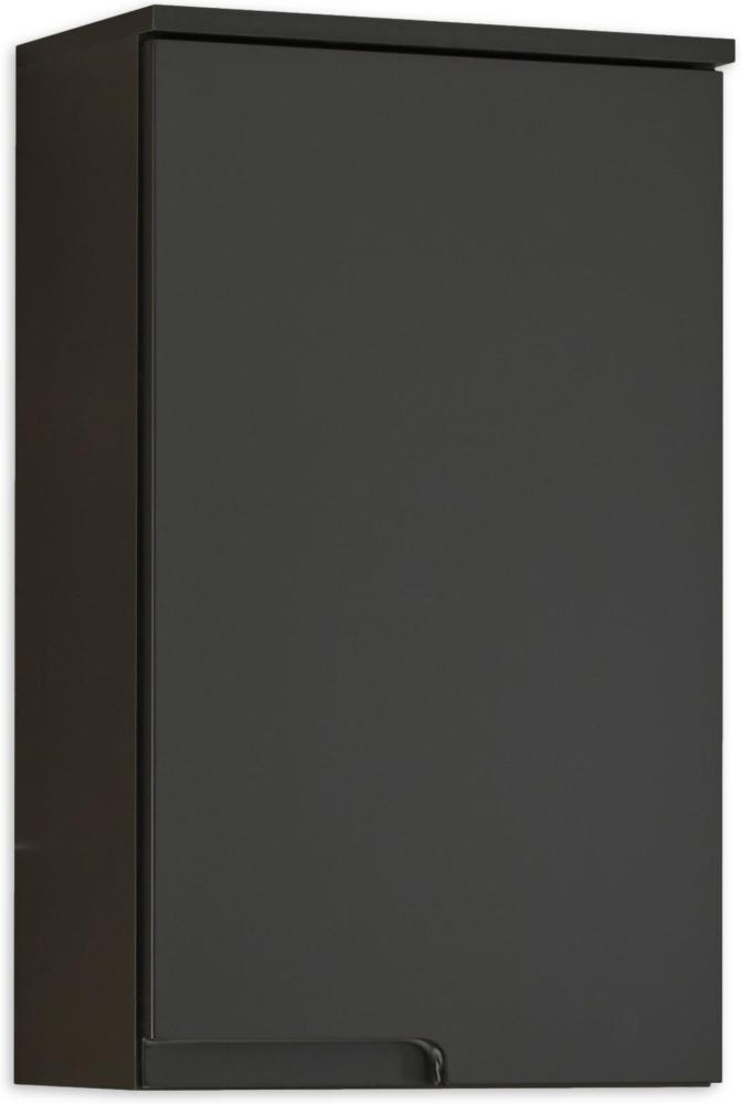 Hängeschrank >Spice< in Schwarz matt aus Holzwerkstoff - 40x67x23cm (BxHxT) Bild 1