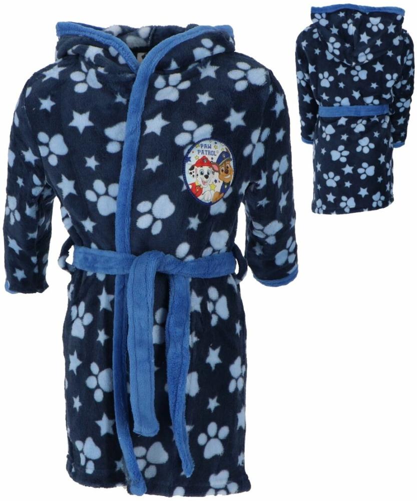 Paw Patrol Blauer Bademantel für Kinder Komfortabel und praktisch Ideal für zuhause 98/104 Bild 1