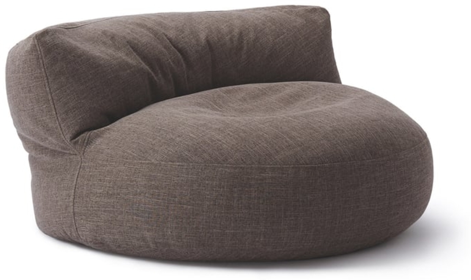Lumaland 'Interior Line' Sitzsack-Sofa, Leinen Look and Feel, Indoor - Braun, 90 x 50 cm, 320l Bild 1