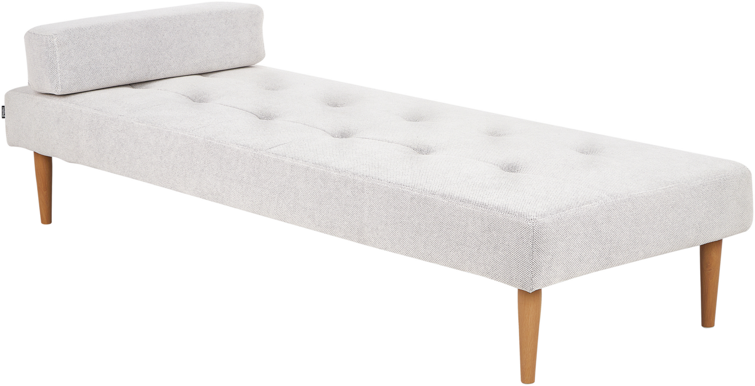 Chaiselongue cremeweiß mit Kissen NIORT Bild 1