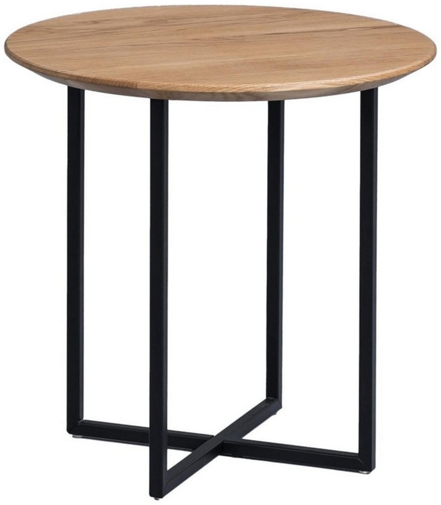 M2 Kollektion Keno 2 Couchtisch/Beistelltisch, Holz, braun, Durchmesser 60cm, Höhe 56cm Bild 1