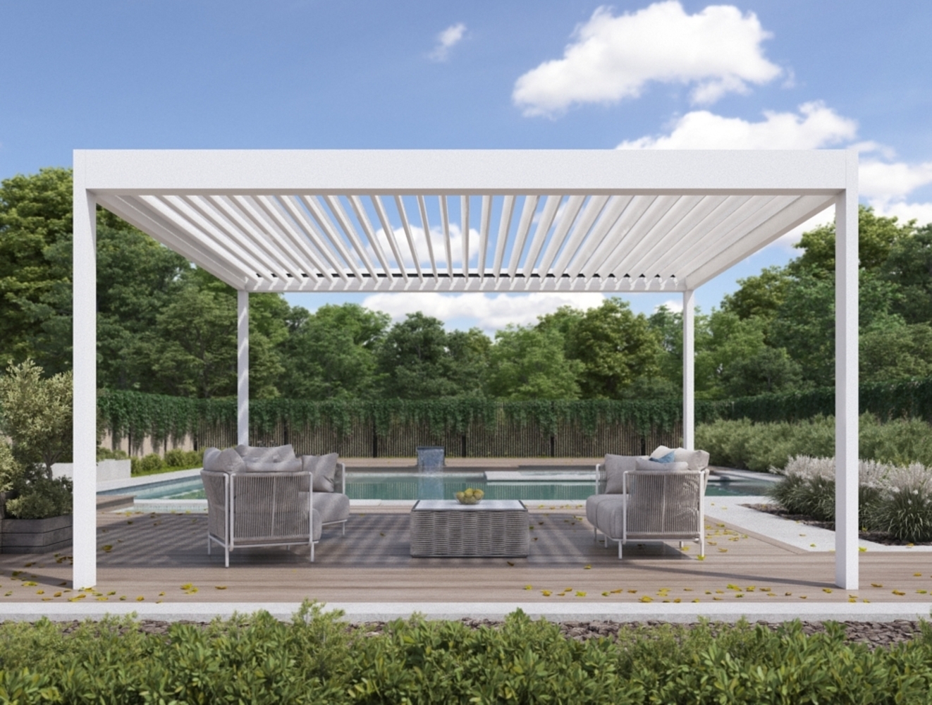 Lamellen Pergola AirCube 300x300 Bild 1