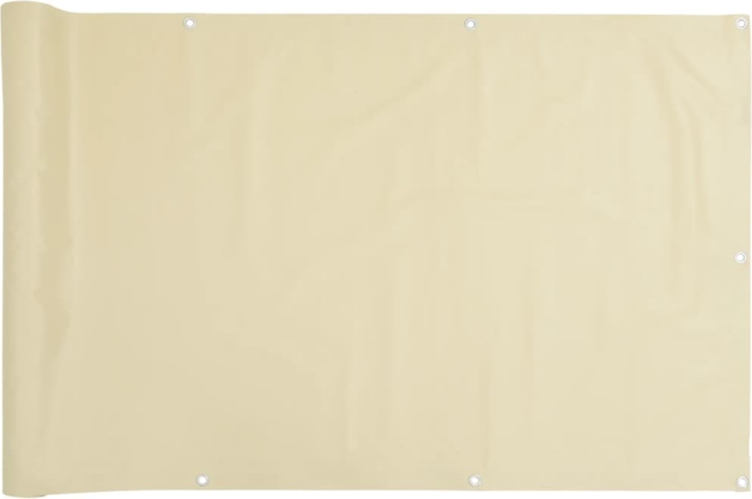 vidaXL Balkon-Sichtschutz Creme 800x120 cm PVC 4005505 Bild 1