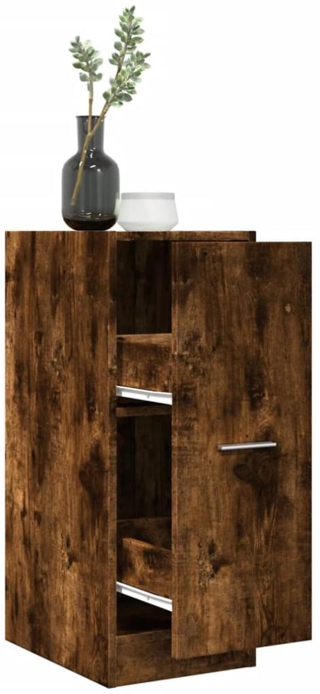 vidaXL Apothekerschrank Räuchereiche 30x41x77,5 cm Holzwerkstoff 855155 Bild 1