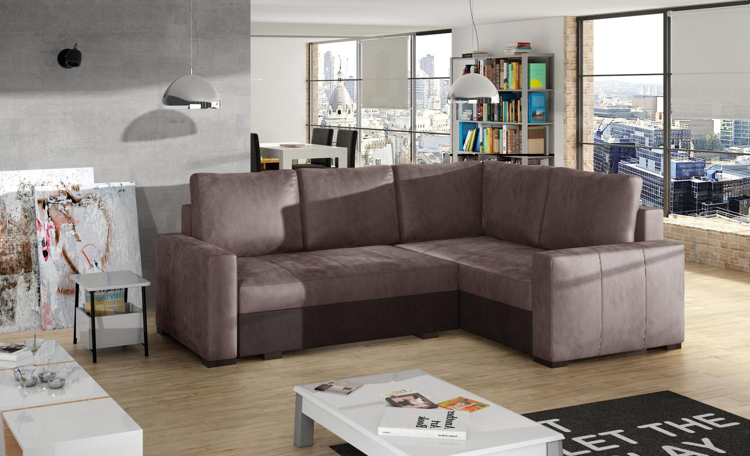 Wohnideebilder Corona Braun Ecksofas & Eckcouches Cor_19 Bild 1