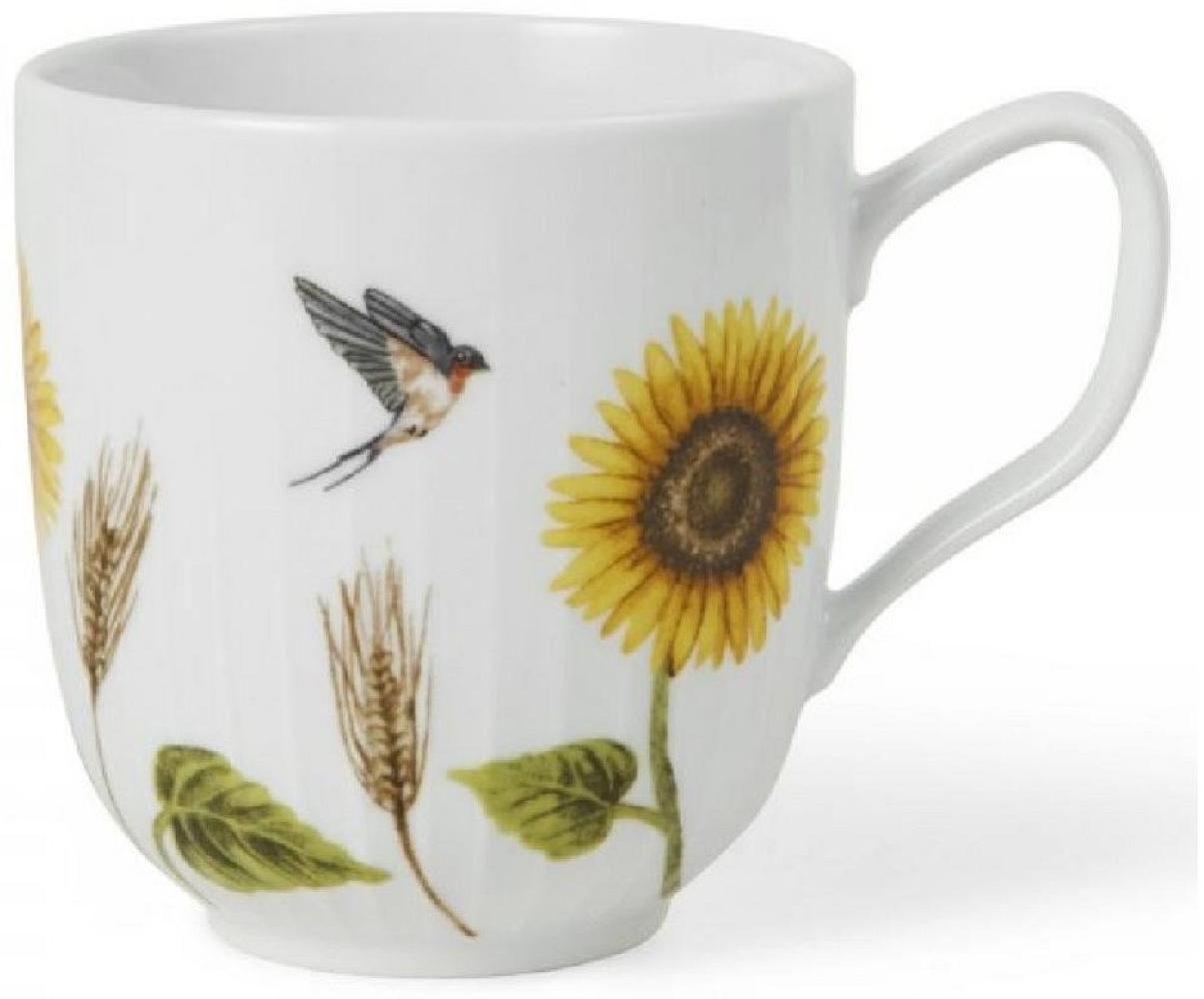 Kähler Tasse Henkelbecher Hammershøi Summer Sonnenblume Weiß Bild 1