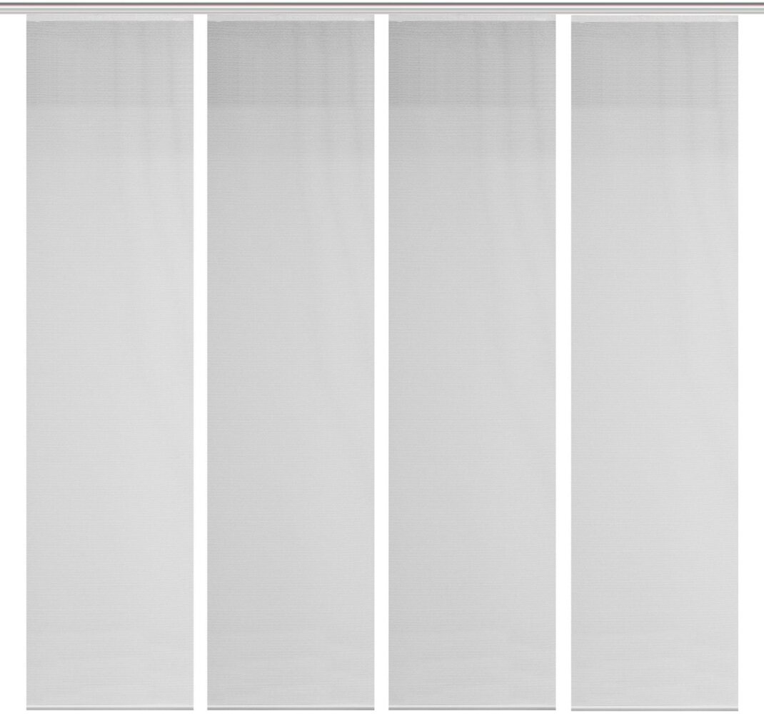 Vision S Schiebegardine 4ER SET ROM, Paneelwagen (4 St), halbtransparent, HxB: 260x60, Schiebevorhang 4er Set Uni Bild 1