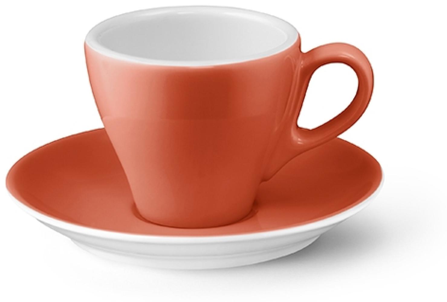 Espresso-Obertasse 0,09 l Classico Solid Color Koralle Dibbern Espressotasse - Mikrowelle geeignet, Spülmaschinenfest Bild 1