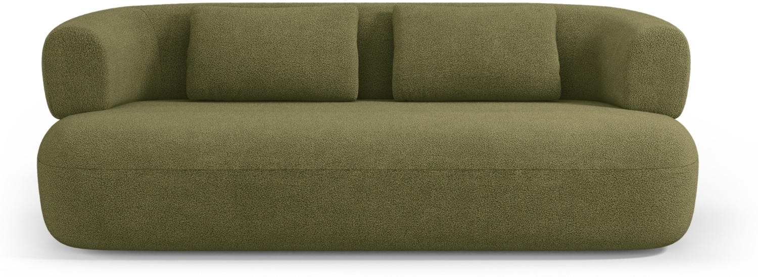 Micadoni Sofa Jenny 3-Sitzer Boucle Grün Bild 1