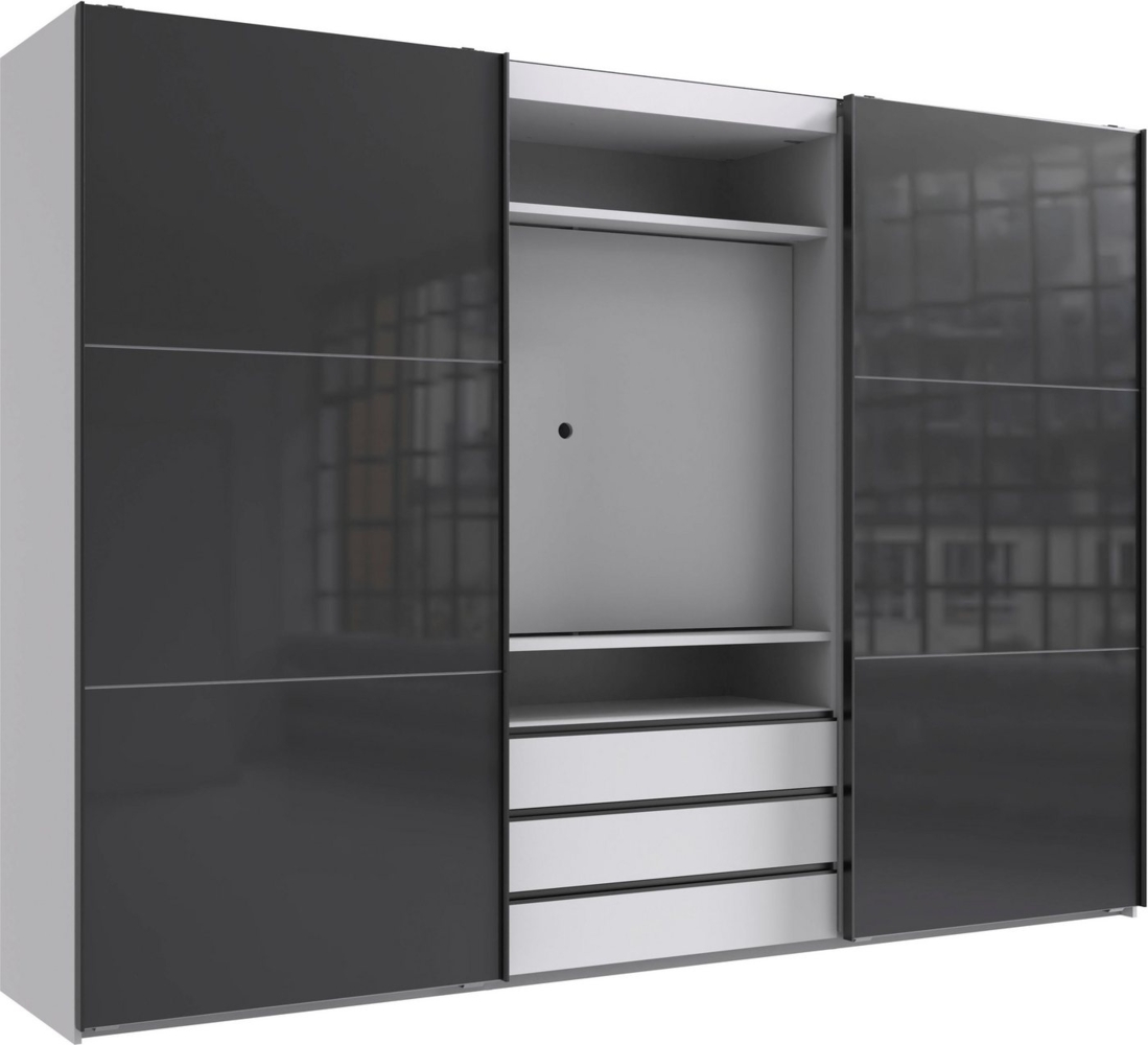 Wimex Schwebetürenschrank Magic by fresh to go tolles EXTRA: mit drehbarem TV-Element, Fronten aus Glas Bild 1