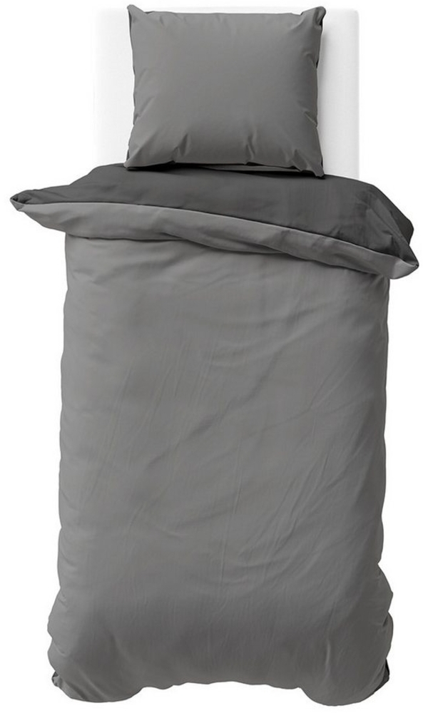 Visaggio Bettwäsche Mikrofaser Allergiker geeignet Doubleface Wendebettwäsche, Microfaser, 2 teilig, Modern Uni Doubleface Wendebettwäsche Bild 1