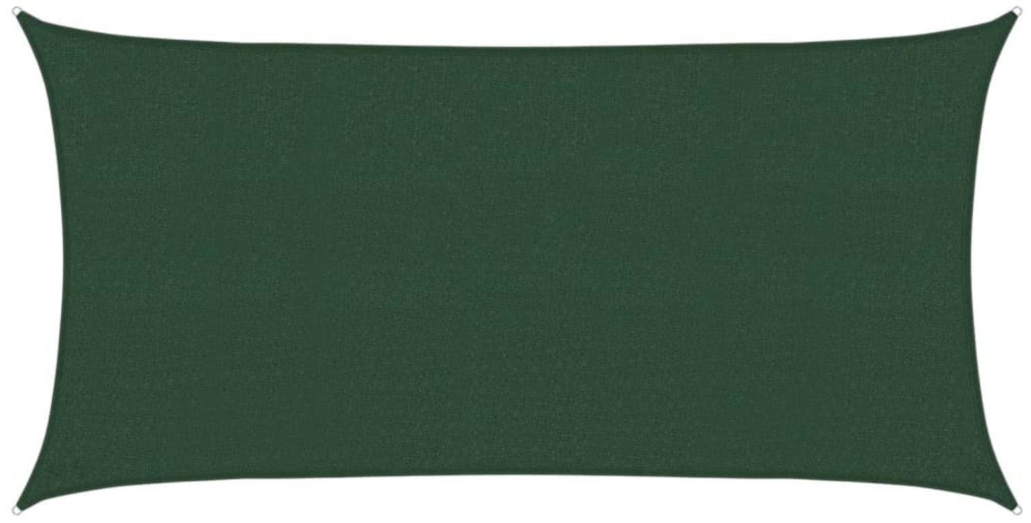 vidaXL Sonnensegel 160 g/m² Dunkelgrün 2x4 m HDPE 311449 Bild 1