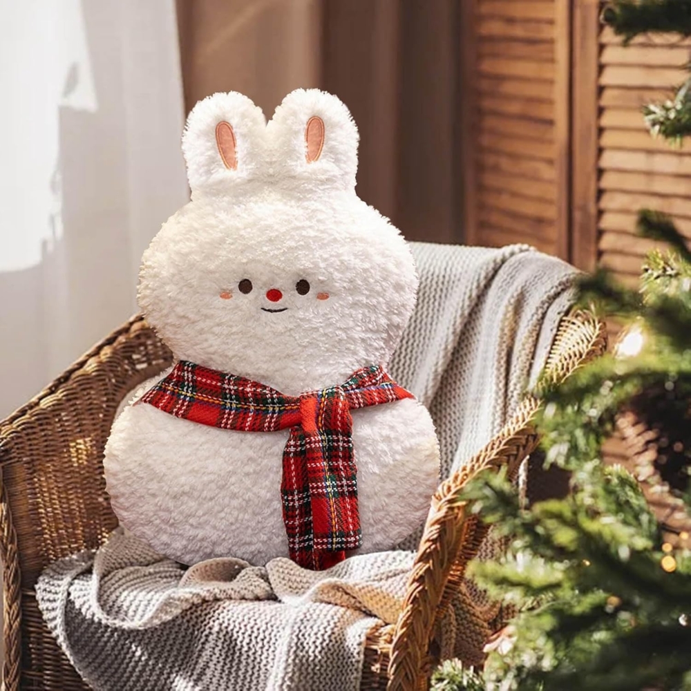 1 Stück - Plüsch-Weihnachtskissen, weich gefülltes Weihnachtskissen, weiches Plüschkissen für das Schlafzimmersofa (45 cm) Bild 1