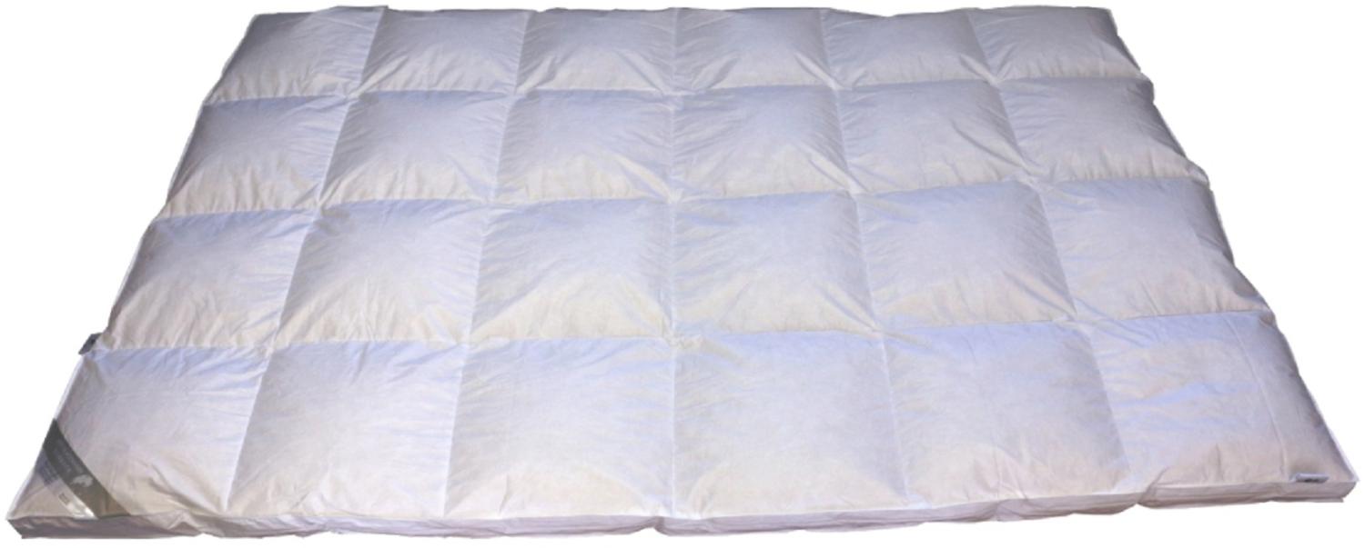 Premium 8cm Hochsteg Winter Daunenbett Bettdecke Außensteg 155x220 cm warm Bild 1