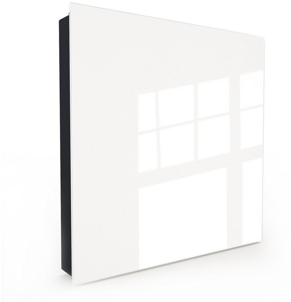 Primedeco Schlüsselkasten Dekor-Schlüsselkasten, Magnetpinnwand und Memoboard mit Glasfront Motiv Weisser, Heller Hintergrund Bild 1