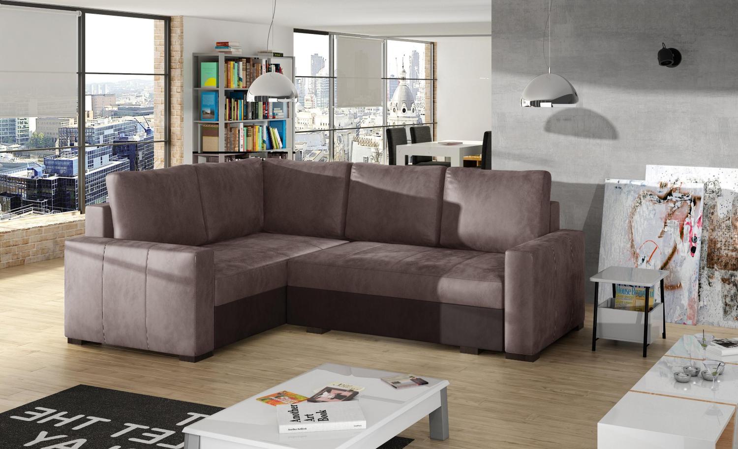 Wohnideebilder Corona Braun Ecksofas & Eckcouches Cor_27 Bild 1