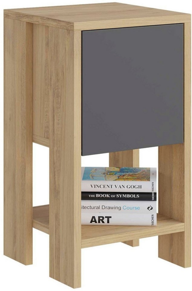 Decortie Nachttisch Ema, Modern Nachttisch, 30 x 30 x 55 cm, Schlafzimmermöbel Bild 1