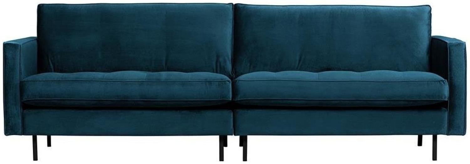 BePureHome Rodeo Classic Sofa Blau 3 Sitzer Bild 1