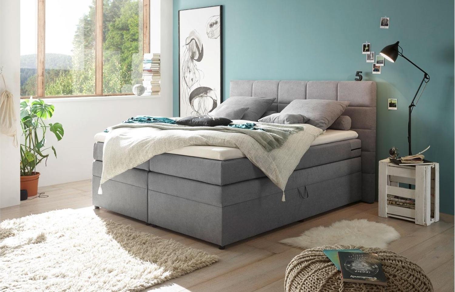 Boxspringbett TACOMA 3, 180x200 cm, H2 Bild 1