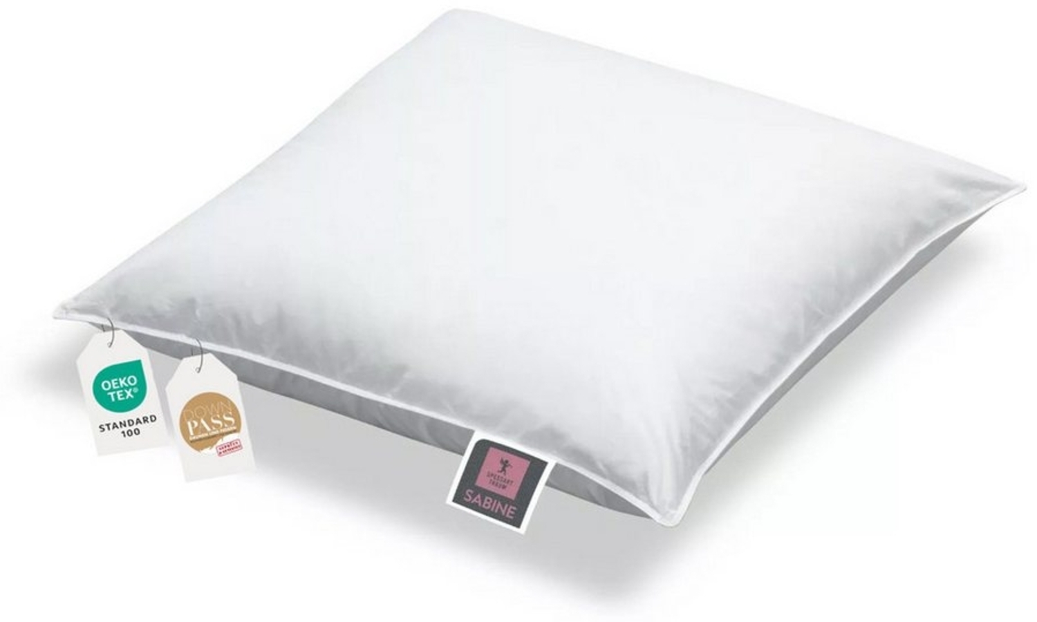SPESSARTTRAUM Daunenkissen Daunenkissen Kuschelkissen Sofakissen Füllkissen Sabine 40x40 waschbar, Füllung: 90% Daunen, 10% Federn, Bezug: 100% Baumwolle Bild 1