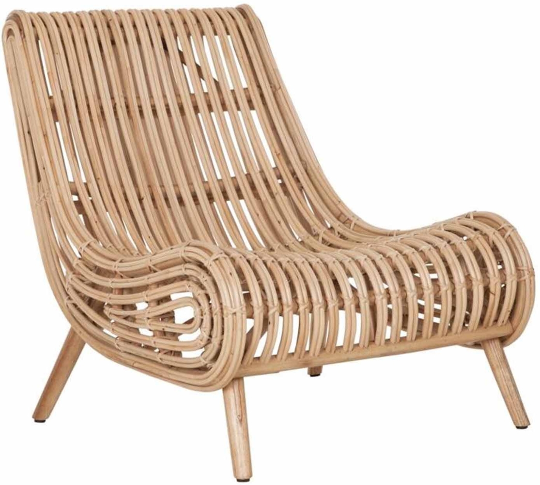 Lounge-Sessel Cinque Terre aus Rattan, Natur Bild 1