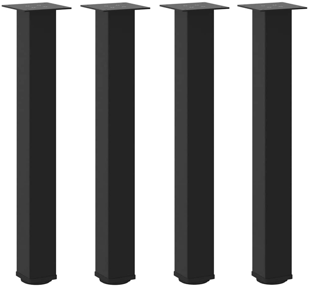 vidaXL Konsolentischbeine 4 Stk. Schwarz 72-74 cm Stahl 4012468 Bild 1