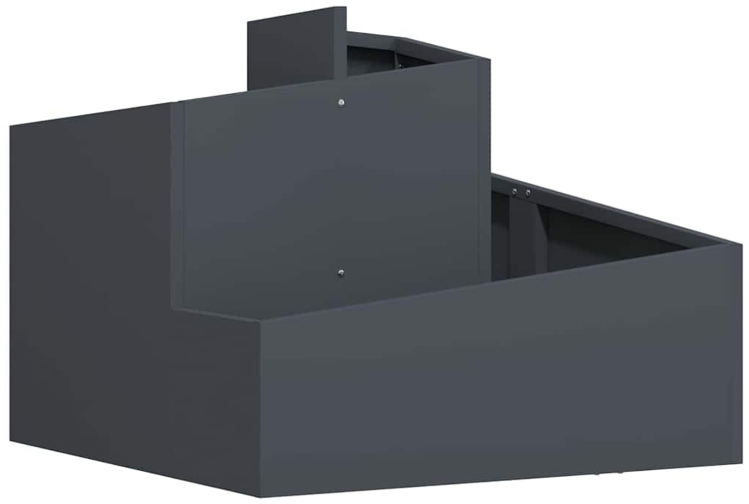 vidaXL Garten-Pflanzgefäß Anthrazit 60 x 60 x 50 cm 873573 Bild 1