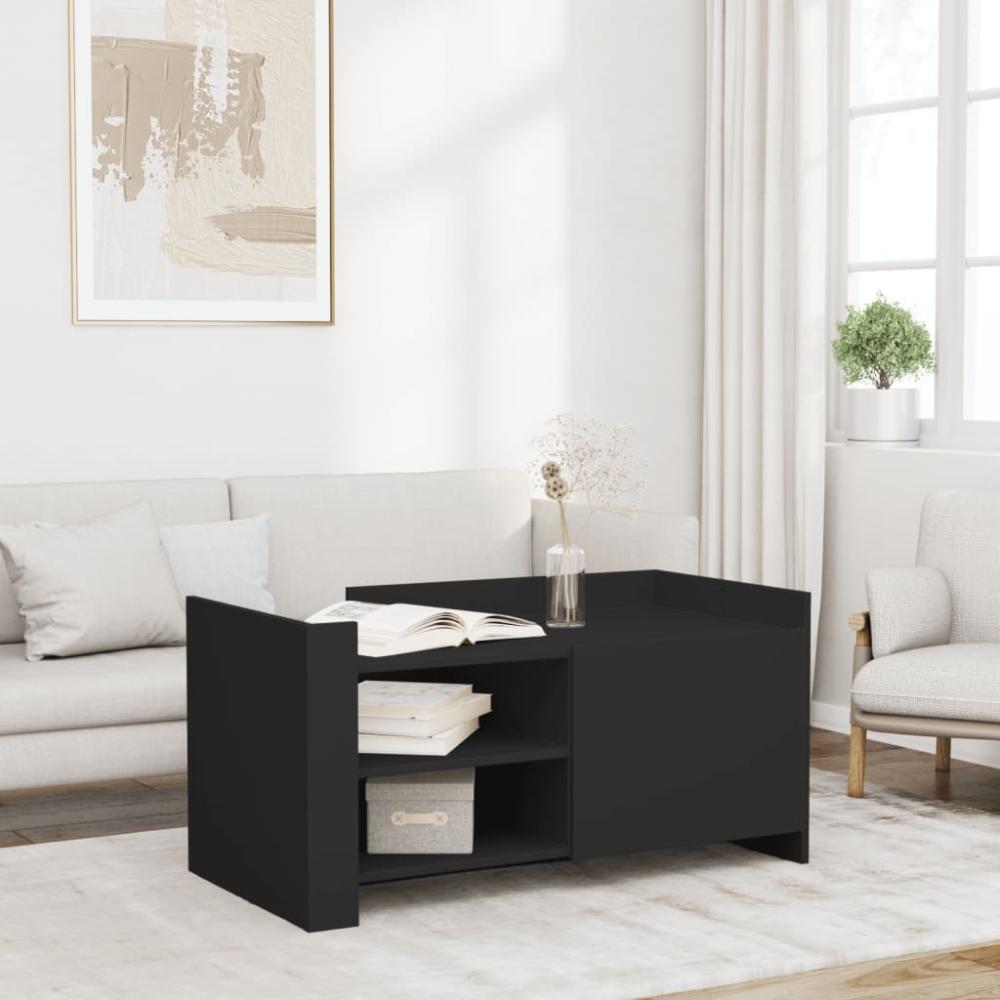 vidaXL Couchtisch Schwarz 100x50x50 cm Holzwerkstoff 848361 Bild 1