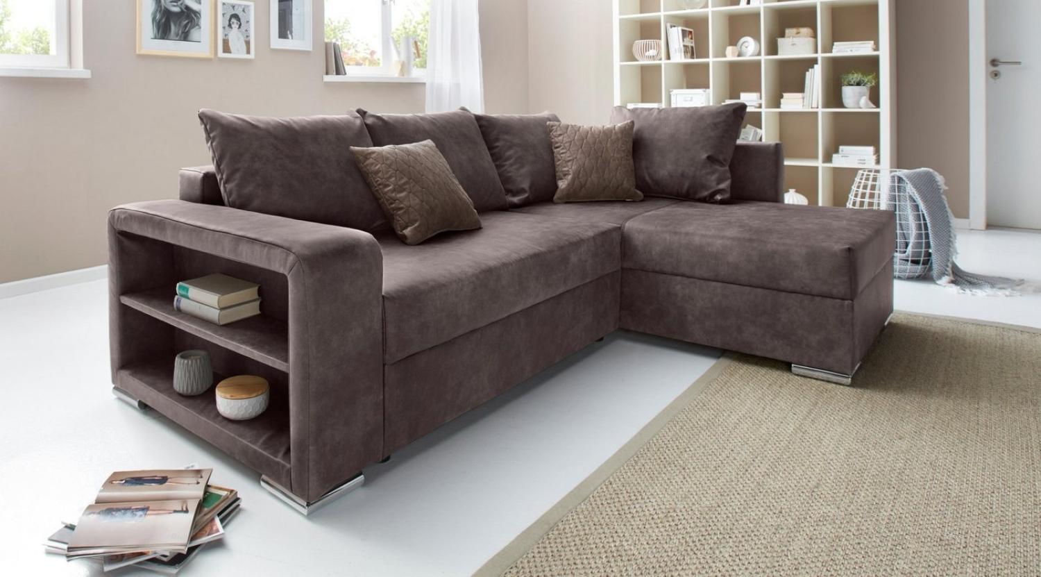 COLLECTION AB Ecksofa John L-Form, inklusive Bettfunktion und Bettkasten Bild 1