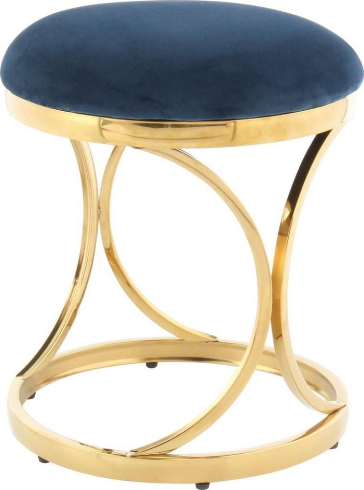 Hocker Weyda 325 Blau / Gold Bild 1