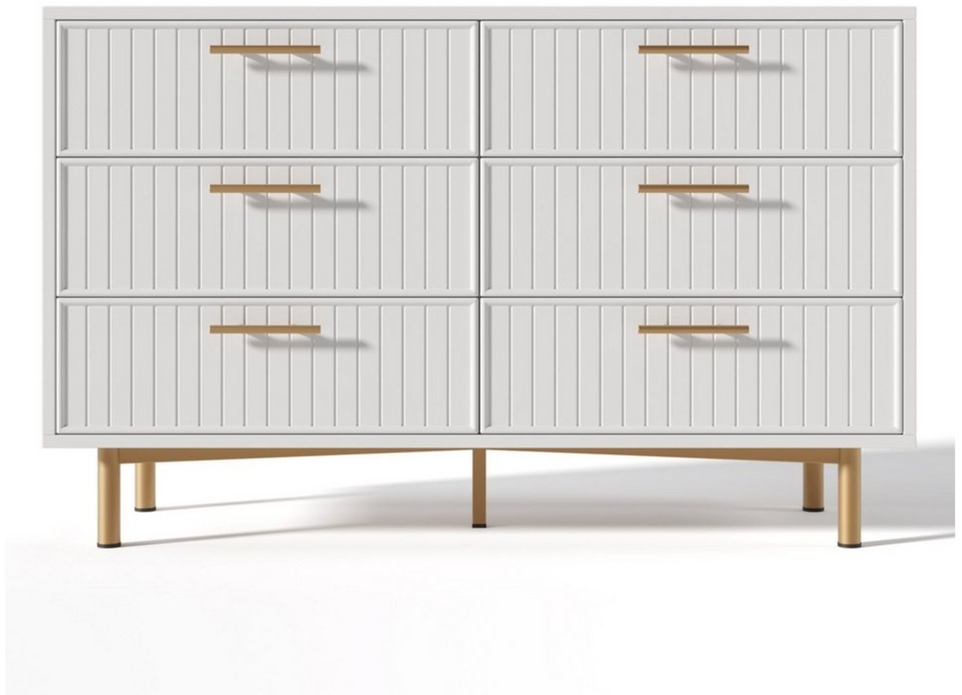 REDOM Sideboard Schubladenkommode (Kommode mit 6 Schubladen, Highboard für Esszimmer Schlafzimmer) Bild 1