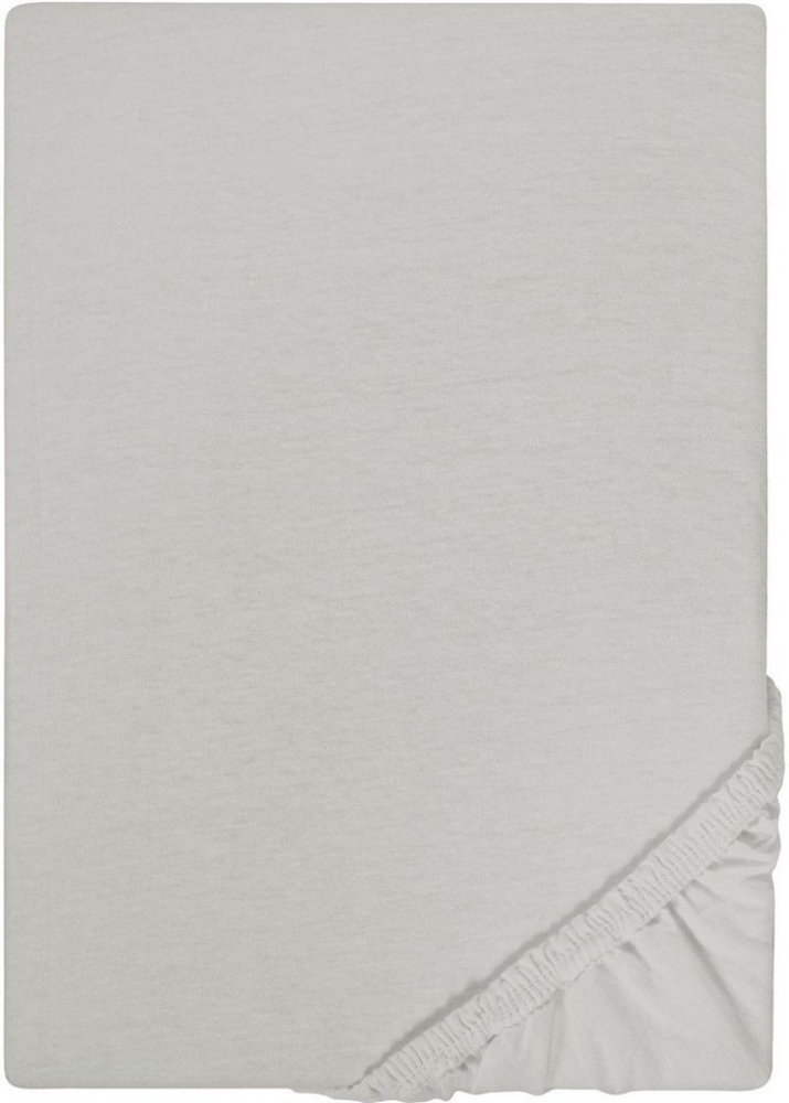 Castell Jersey-Stretch-Spannbetttuch 0077113, sturmgrau, 1x 120x200 cm Bild 1
