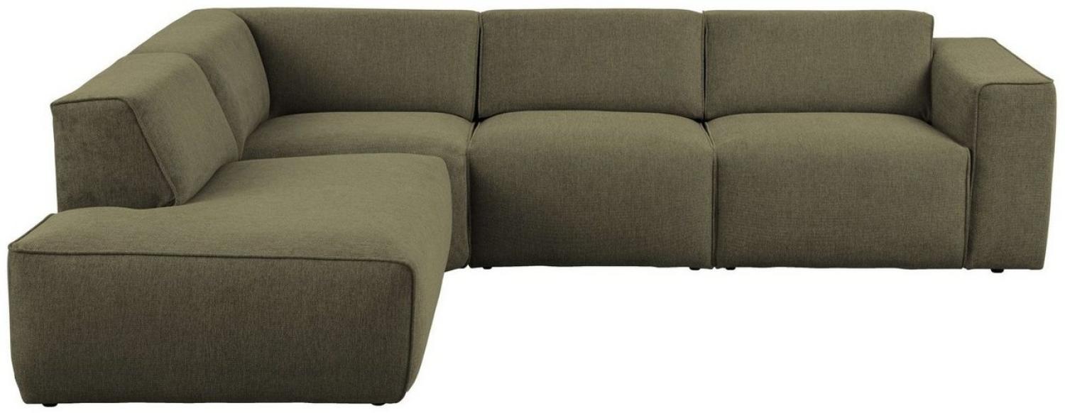 andas Ecksofa Noord, mit Kedernaht, in einem Soft-Touch Bezug Bild 1