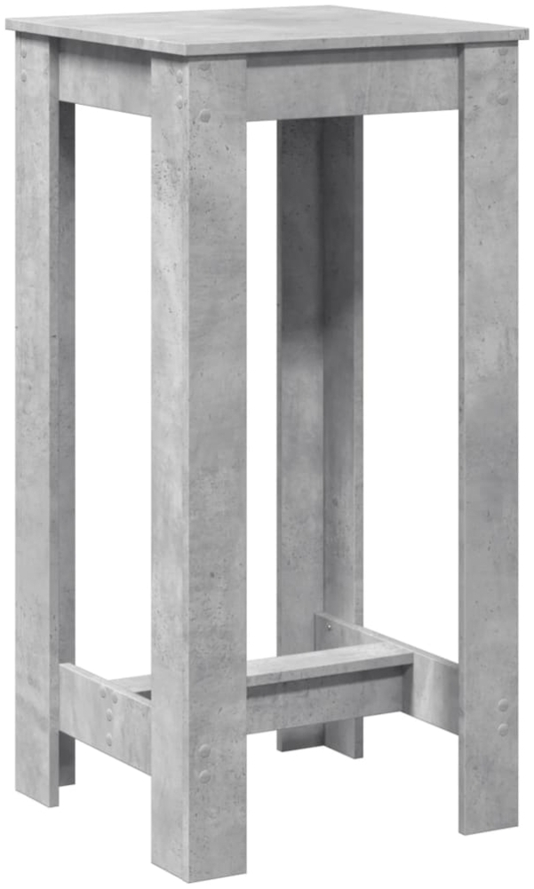 vidaXL Bartisch Betongrau 51x50x103,5 cm Holzwerkstoff 854403 Bild 1