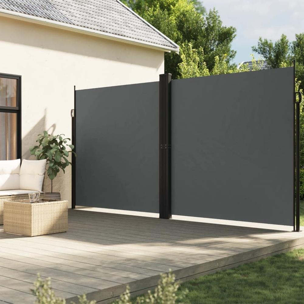 vidaXL Seitenmarkise Ausziehbar Anthrazit 220x1200 cm 4004868 Bild 1