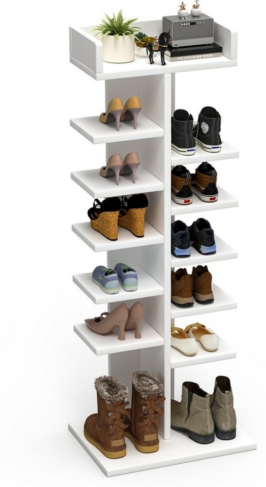 oyajia Schuhregal mit 12 Ebenen, Schuhregal schmal platzsparend, für Eingangsbereich Bild 1