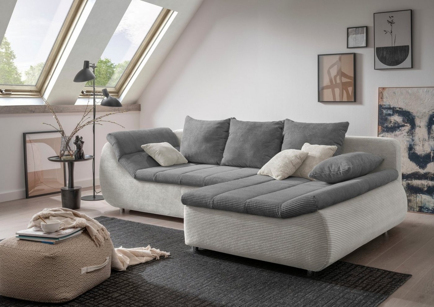 INOSIGN Ecksofa Imola L-Form, wahlweise mit Bettfunktion Bild 1