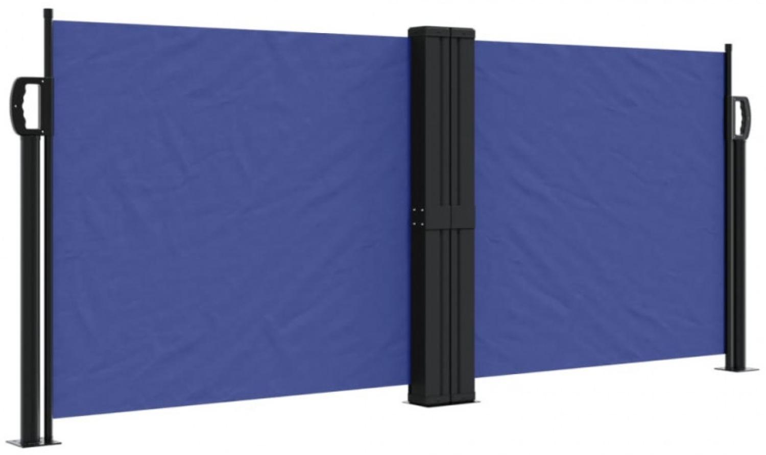 vidaXL Seitenmarkise Ausziehbar Blau 100x600 cm 4004581 Bild 1