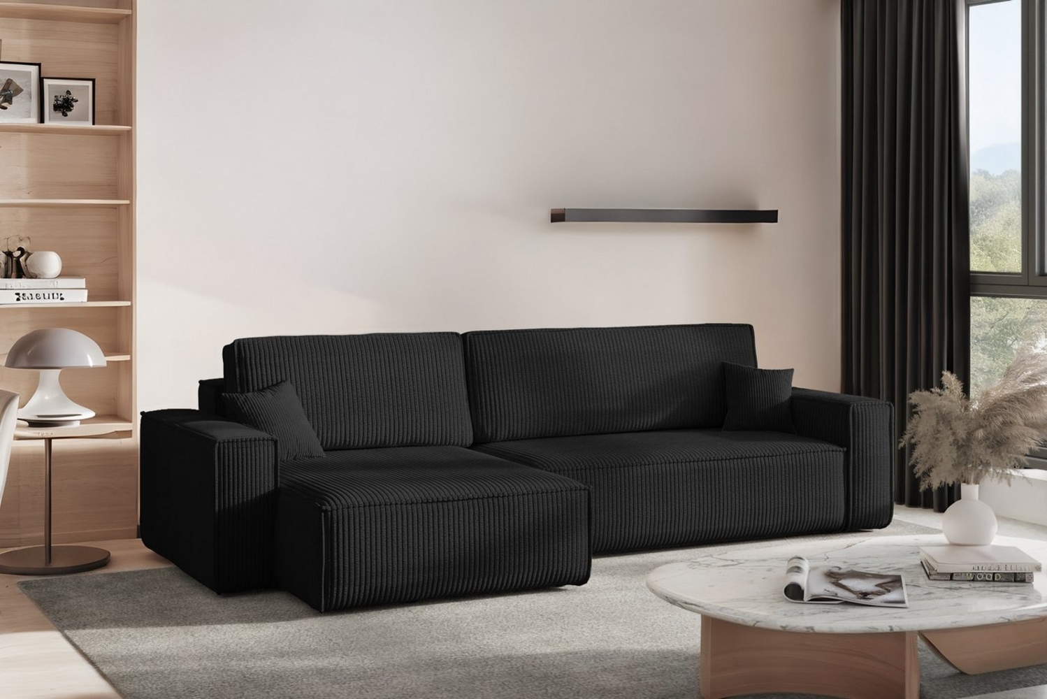 Kaiser Möbel Ecksofa mit schlaffunktion und bettkasten, Eckcouch BEST XL stoff Poso, Mit Bettfunktion und Bettzeugfach Bild 1