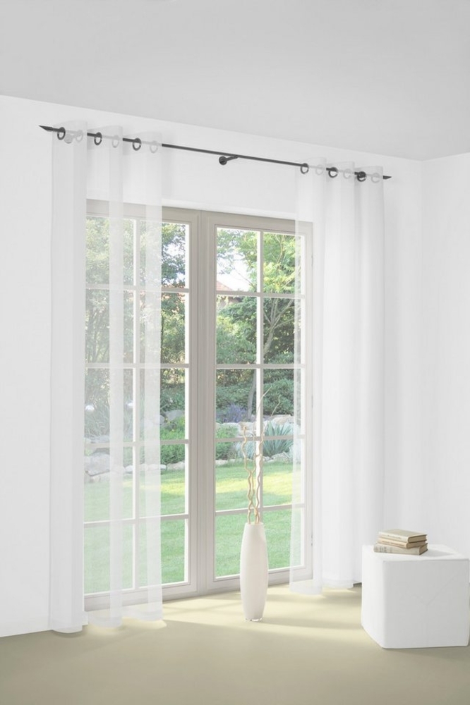 Wirth Vorhang Bettina (1 St), Ösen, halbtransparent, Store Bild 1