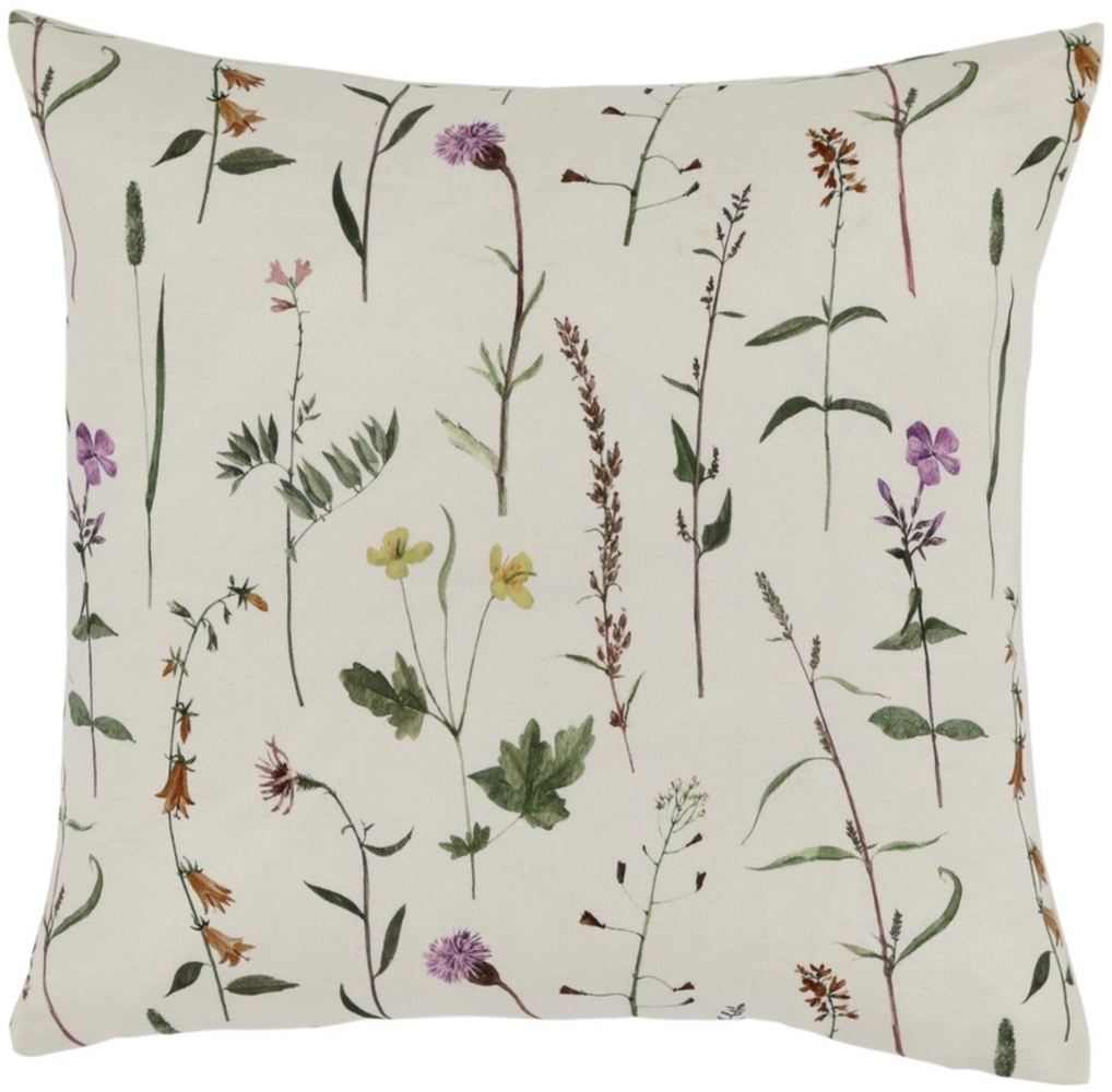 Chic Antique Kissenhülle Aix Kissenbezug Blumendruck allover L45/B45 cm off white, (1 Stück) Bild 1