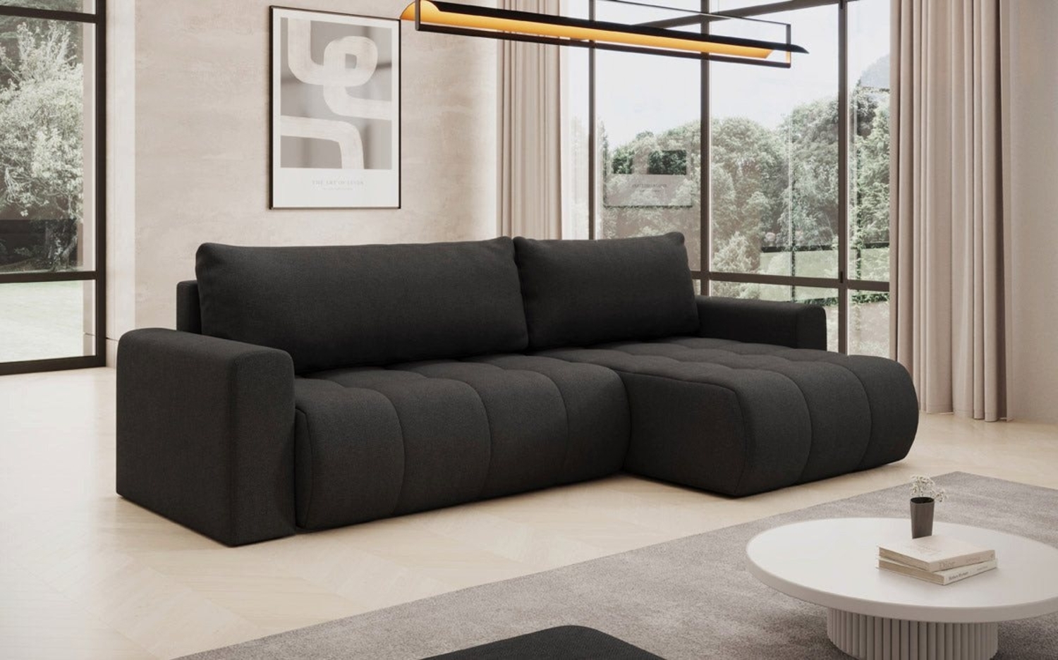 Luxusbetten24 Schlafsofa Designer Sofa Venezia, mit Schlaffunktion und Stauraum Bild 1