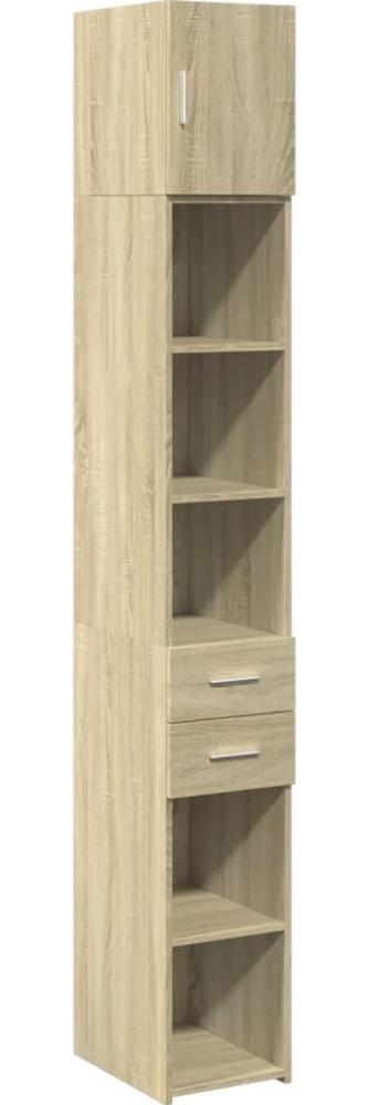 vidaXL Hochschrank Schmal Sonoma-Eiche 30x42,5x225 cm Holzwerkstoff 3281268 Bild 1